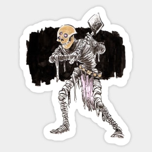 Three eyed mummy Sticker